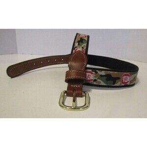 South Carolina Gamecocks Belt Brown Camo Leather Logo Red Black Size 34